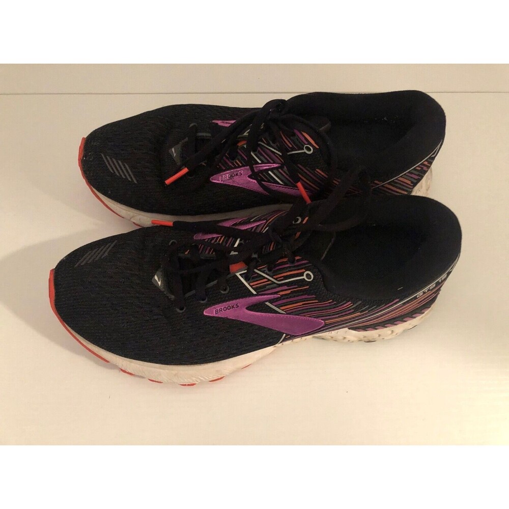 Women's Brooks GTS 19 Black/Pink, 10 B Medium Adrenaline